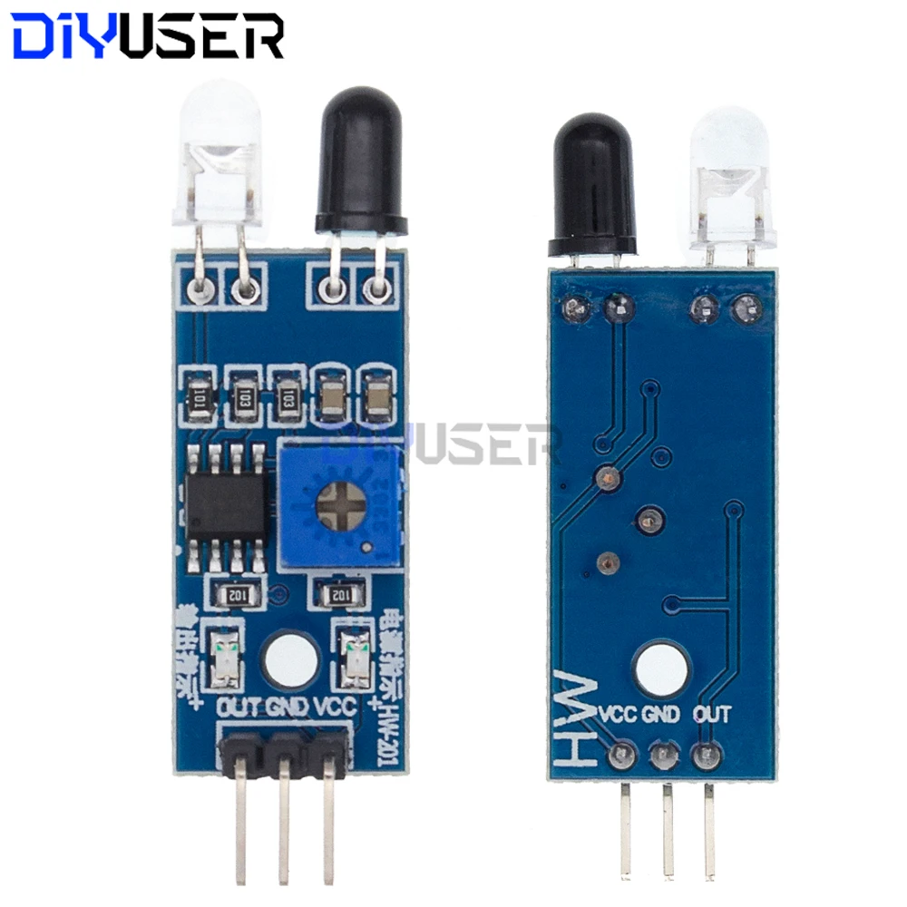 Módulo de Sensor de obstáculos IR, 3 pines, ajustable, detección de 2-40cm, 3,3 V-5V, para Arduino Robot Smart Car Raspberry Pi, proyectos de bricolaje - imagen 5