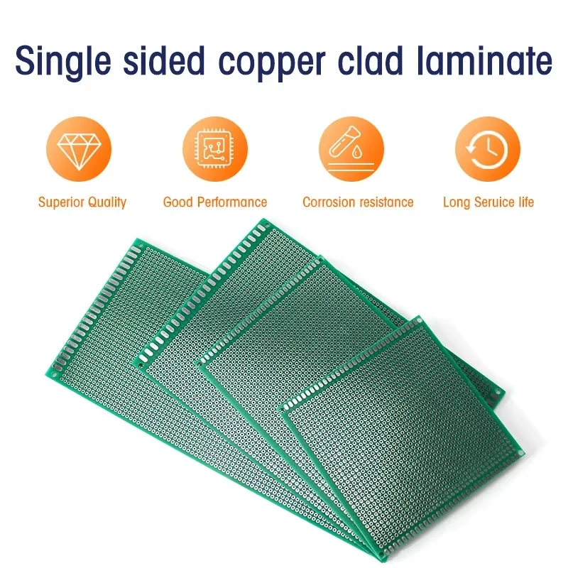 1 Uds 8x12 9x10 9x15 10x10 10x15 10x22 12x18cm placa prototipo PCB de un solo lado placa de circuito impreso DIY PCB Universal - imagen 3