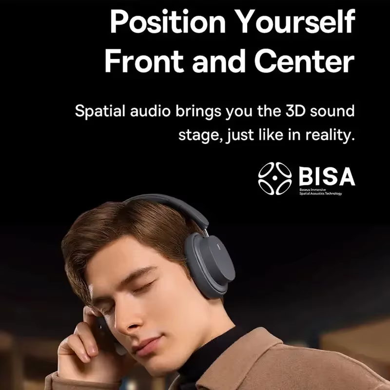 Baseus Bowie D05 Auriculares Bluetooth 5.3 Hi-Fi 70H Plegables
