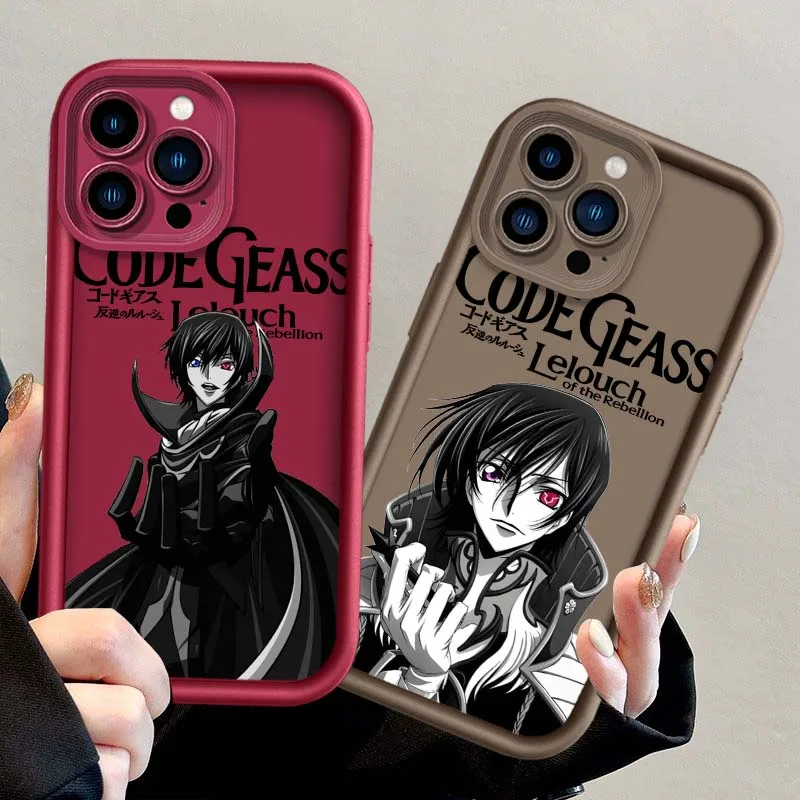 Funda de Anime CODE GEASS Rebellion para Apple iPhone 17 Air 16 16E15 14 13 12 11 X XR Pro Max, funda de teléfono con escalera ocular - imagen 2