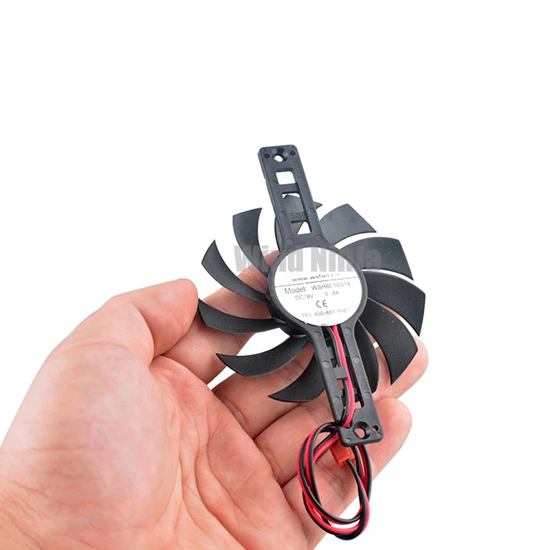 WSH8010S18 ventilador de refrigeración para cocina de inducción, diámetro de 75mm, espaciado de agujero de montaje de 100mm, soporte DC18V 0.18A - imagen 4