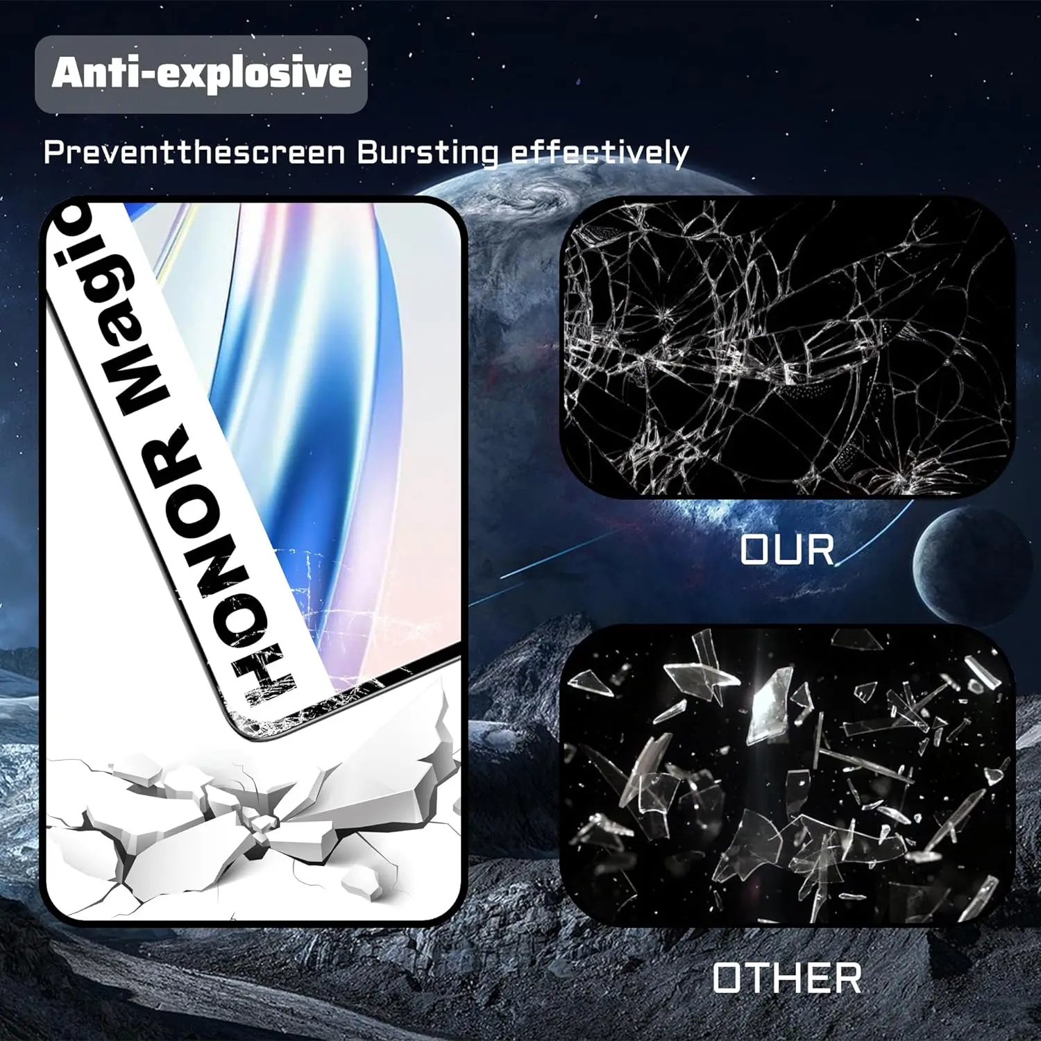 Para Huawei Honor Magic 6 Lite/Magic 7 Lite 5G 2/4 Uds Protector de pantalla curvo 3D de vidrio templado - imagen 5