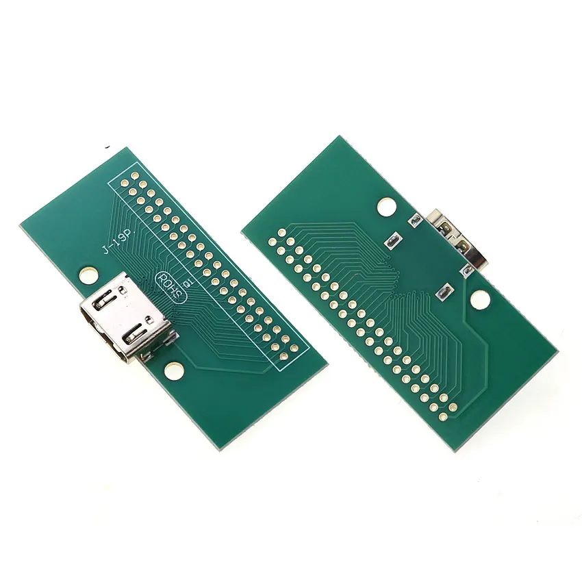 Cltgxdd Placa de prueba PCB de tipo A, adaptador de conector hembra HDMI, 19 pines, paso de 2,54mm, Compatible con HDMI - imagen 2