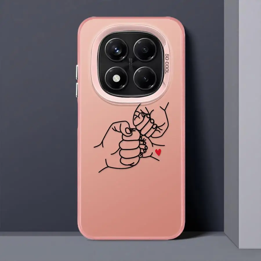 Funda trasera de teléfono para Xiaomi Redmi Note 14 Pro Plus 10Lite 11s 9s 12s 13 12 11 10s una familia tres con líneas - imagen 5