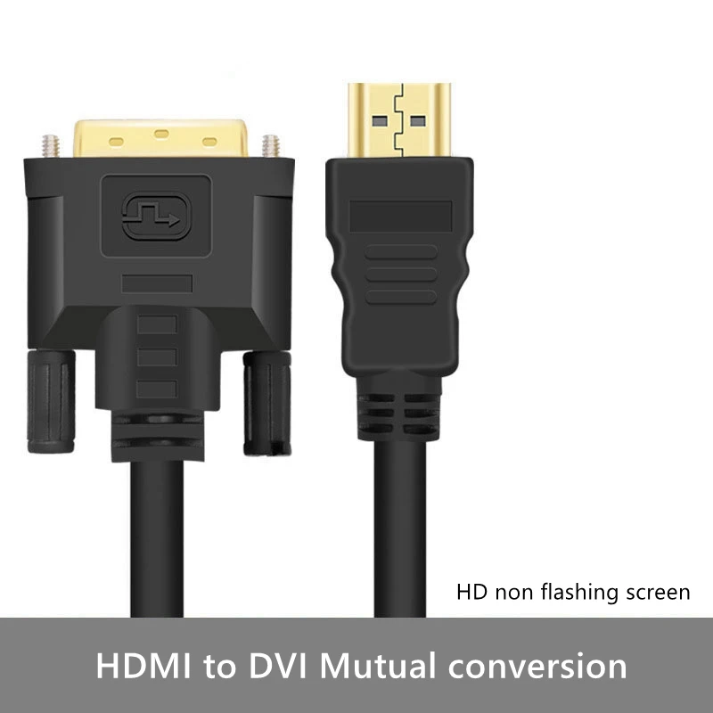 Adaptador de HDMI a DVI, Cable HD de conversión de 1m, 1,5 m, 2m, 3m, 5m, 4K, alta definición, TV, Monitor de ordenador, proyector, Ps3/4 - imagen 3