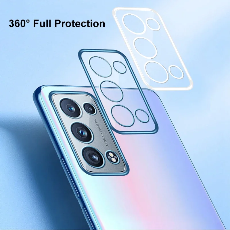 Funda de silicona transparente para OPPO Reno 5 6 7 8 Pro Plus 4 5 Lite 7Z 5G, funda de teléfono de TPU suave para OPPO Reno 3 4 Pro 2 2Z 4Z - imagen 4