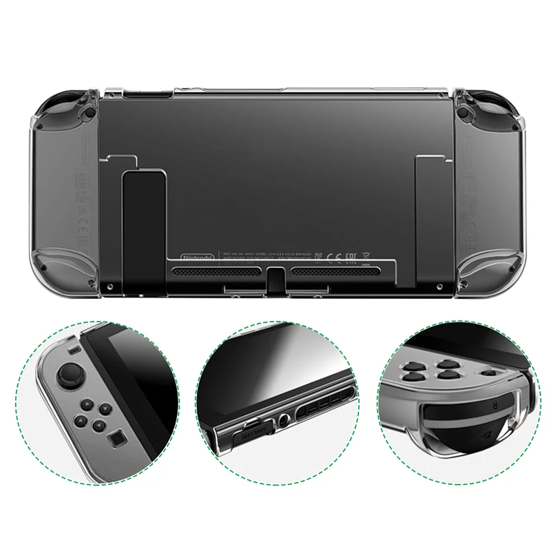 Para Nintendo Switch consola funda protectora dura poner en el muelle Switch funda de protección dividida cubierta de PC consola NS carcasa dura
