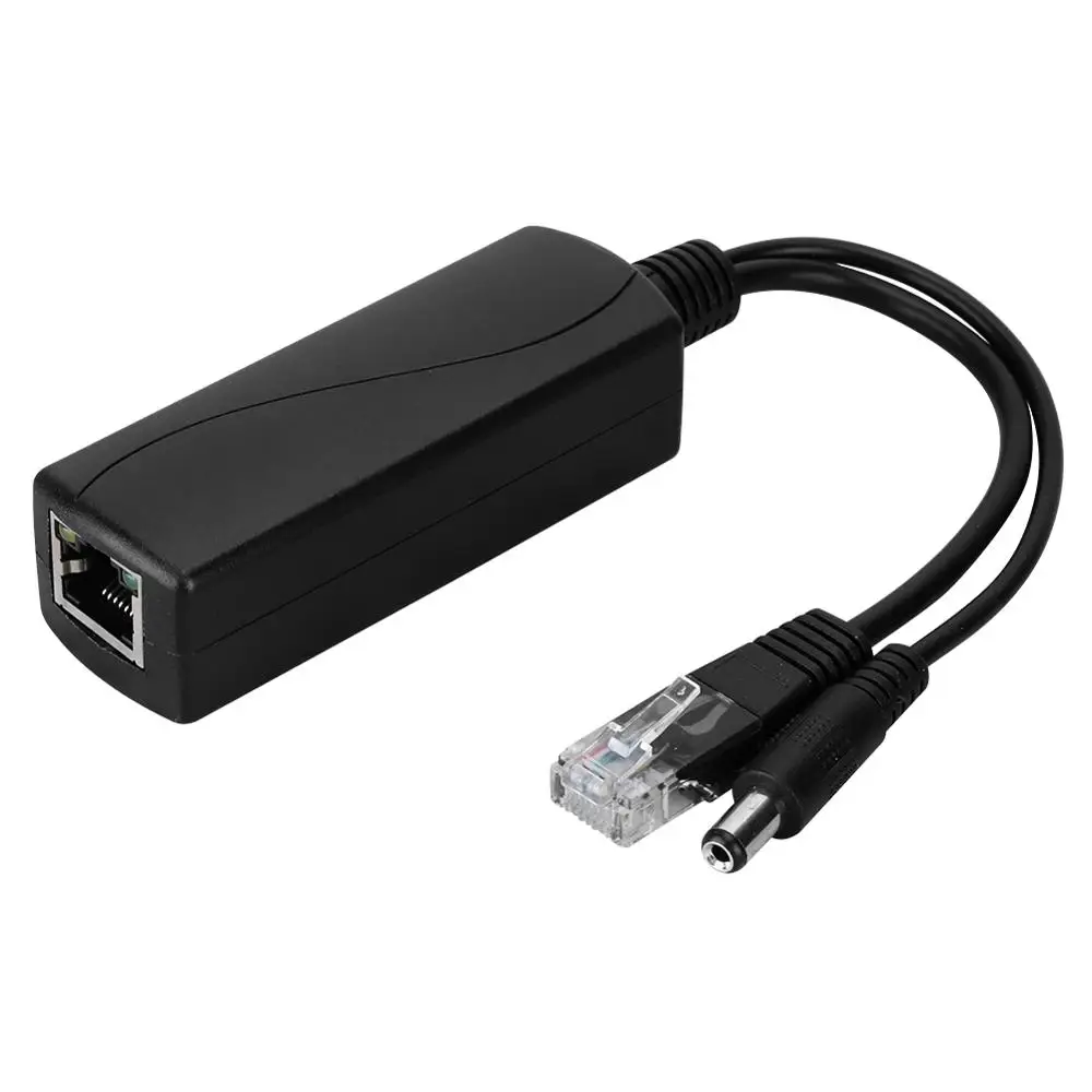 Adaptador de conectores POE de 48V a 12V, divisor de Cable, fuente de alimentación del inyector para Huawei Hikvision 2022, nuevo divisor Poe - imagen 4