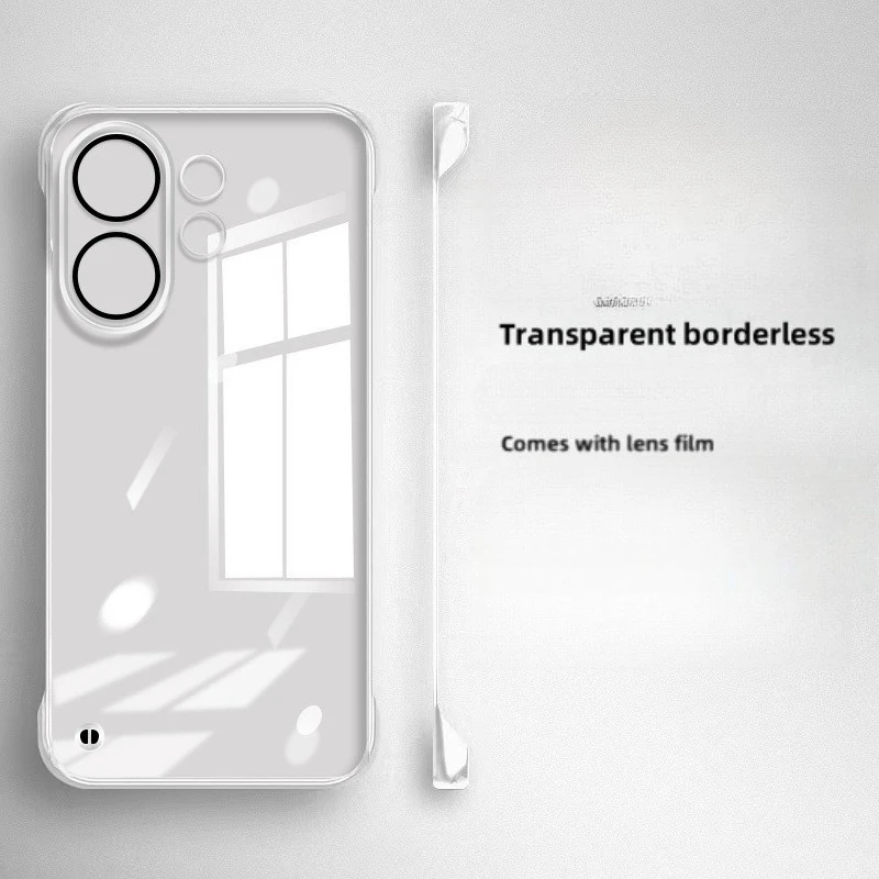 Funda de teléfono de Pc sin marco con revestimiento delgado para VIVO X200 FE X200FE cubierta de parachoques duro transparente VIVO S30 Pro Mini carcasa dura transparente - imagen 4