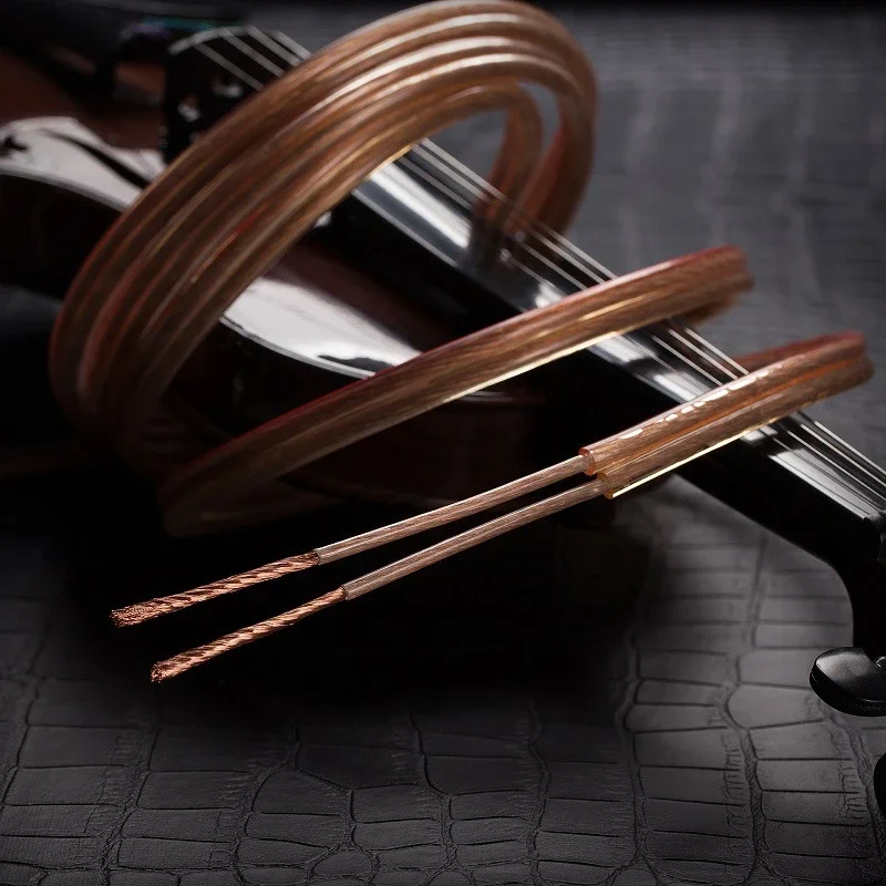 Cable de altavoz DIY, Cable de línea de Audio Hi-Fi, Cable de altavoz de cobre sin oxígeno para amplificador, sistema de cine en casa, KTV y DJ - imagen 4