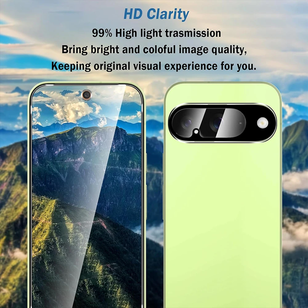 Protectores de lente de cámara trasera de vidrio templado 3D 9H para Google Pixel 10 Pro XL HD, películas protectoras de lentes transparentes antiarañazos, 1-3 uds. - imagen 3