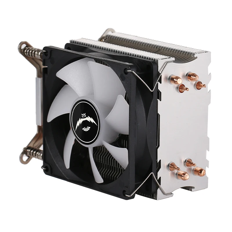 QiuzAim-enfriador de CPU para ordenador, procesador de PC, radiador de 4 tubos de calor, 90mm, 4 pines/ventilador PWM, instalación refrigerada por aire, LGA2011 x79 x99 e5 2099 2066 - imagen 5