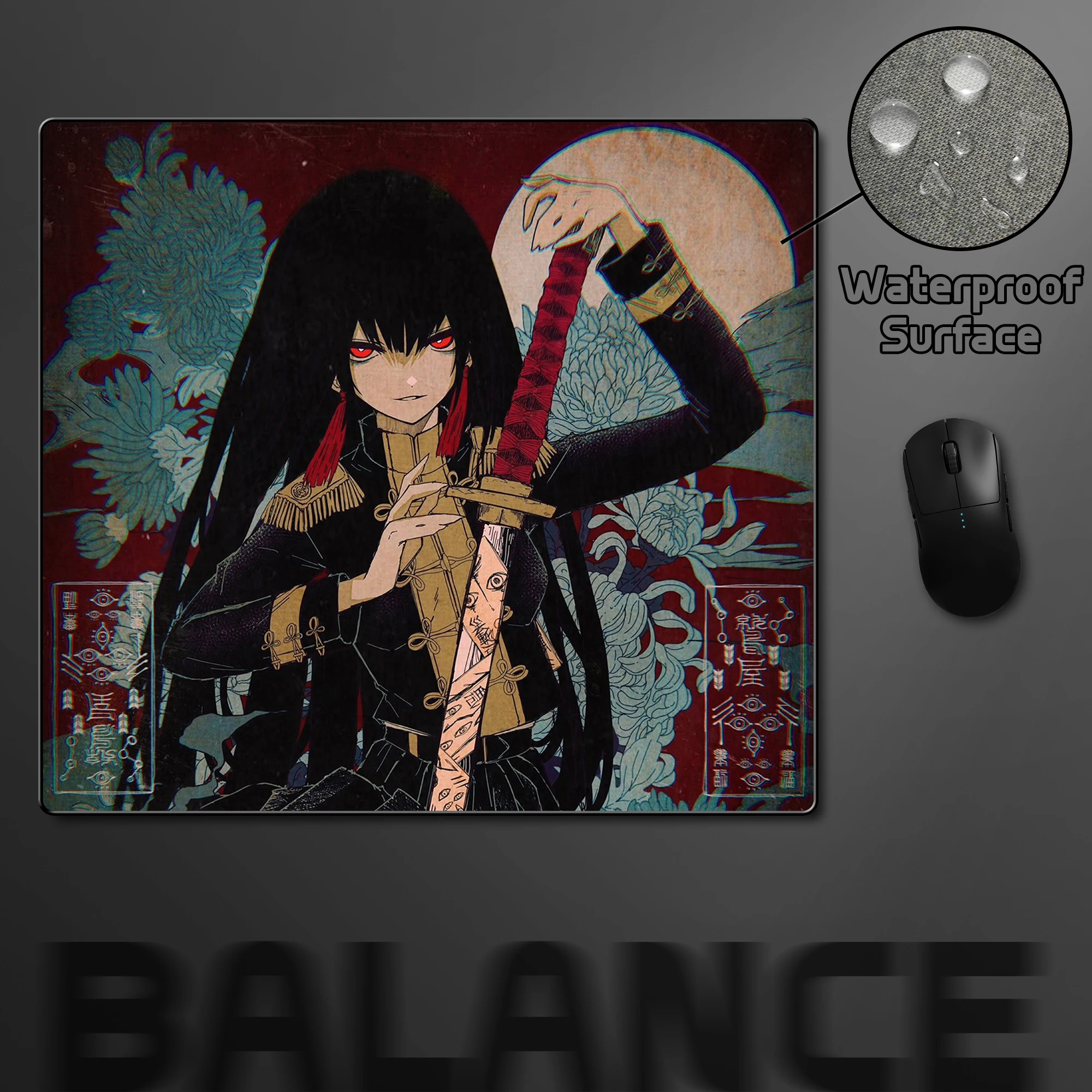 Alfombrilla de ratón impermeable de equilibrio, superficie ultrafina, antideslizante, para deportes electrónicos, decoración de escritorio para jugadores, alfombrilla de ratón grande Premium