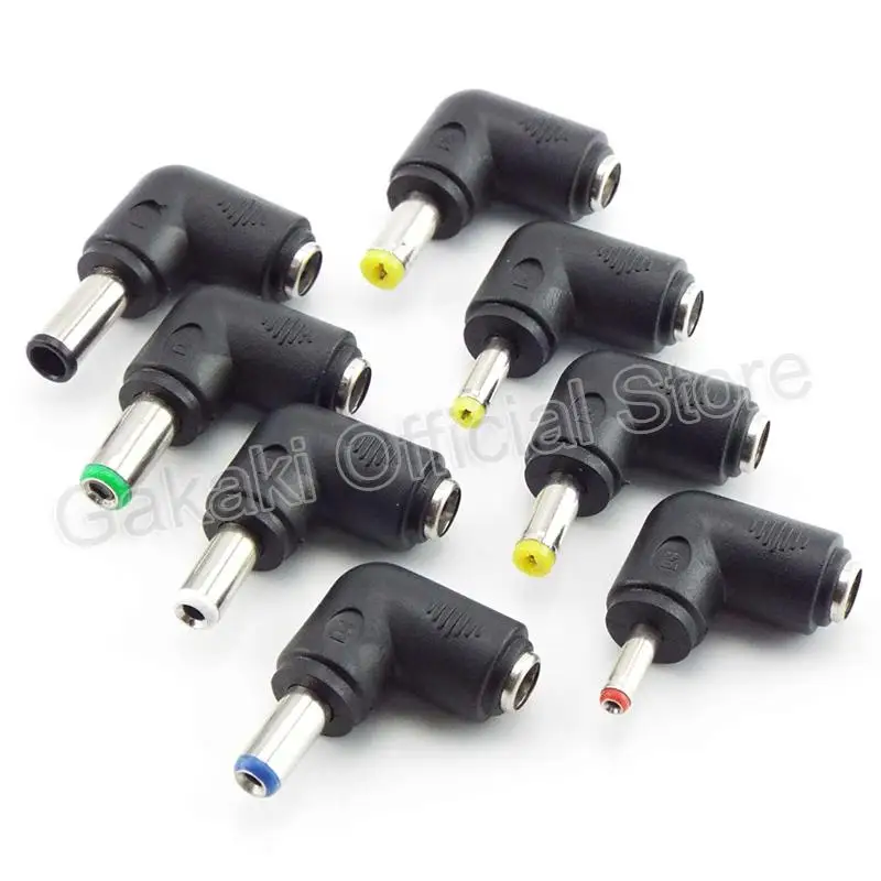 Conector CC de ángulo recto de 90 grados, adaptador de fuente de alimentación hembra de 5,5 mm x 2,1mm, conector de enchufe Universal, cargador CC para ordenador portátil - imagen 2