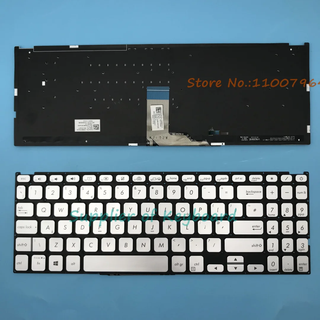 Teclado español/EE. UU./REINO UNIDO/francés/portugués para Asus Vivobook F512 F512DA F512FA F512UA F512UB F512J F512JA X512J X512JA X512JP - imagen 2