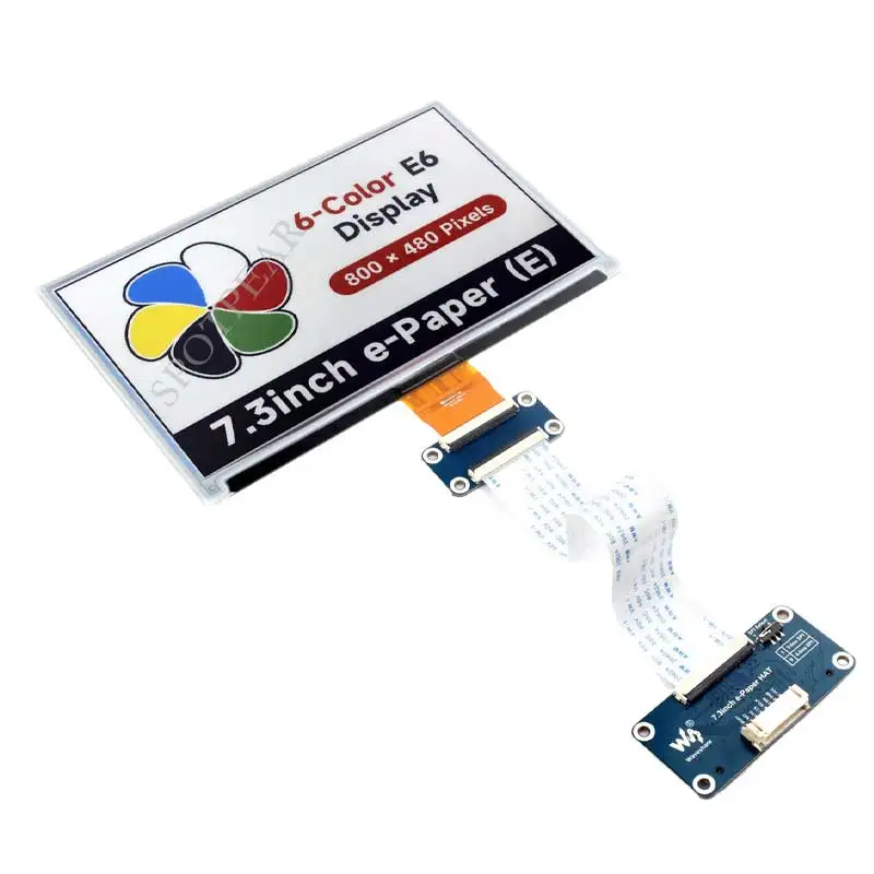 EPaper HAT (E) de 7,3 pulgadas, tinta electrónica de 6 colores para Arduino /Raspberry Pi /Jetson /STM32 - imagen 3