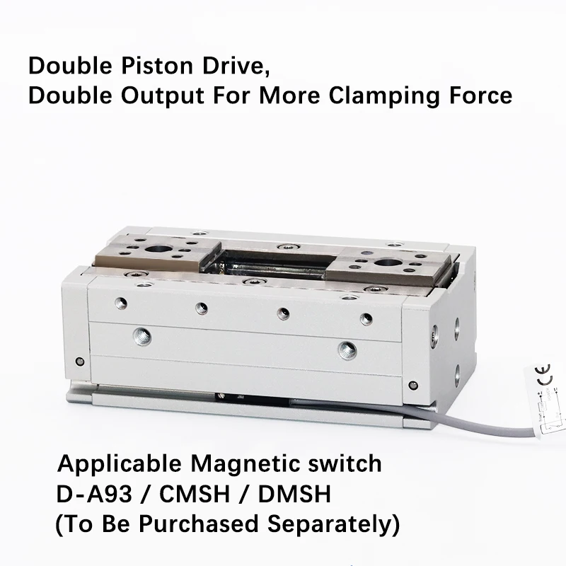 Cilindro de aire compacto, pinza neumática, HFD8, HFD12, HFD16, HFD20, HFD25 - imagen 4