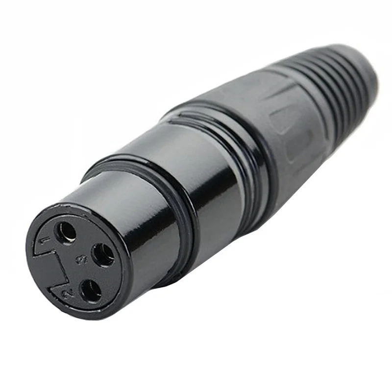 Quemador de pelo XLR de 3 pines, micrófono profesional, balanza XLR, cabezal Canon, grifo de 3 núcleos, enchufe macho y hembra - imagen 4