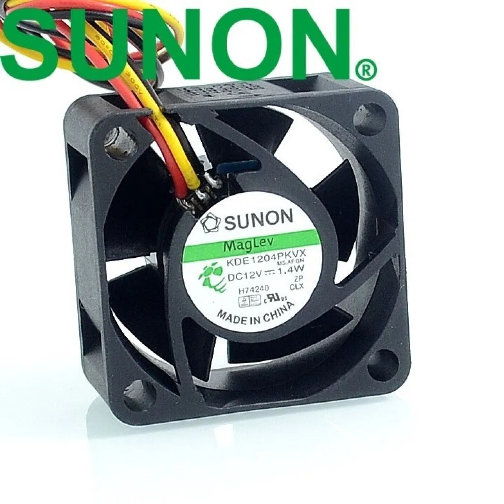 SUNON-ventilador KDE1204PKVX DC12V 1,4 W 40MM, fuente de alimentación aAxial, ventilador de refrigeración, 3 pines, 40MM, 4cm