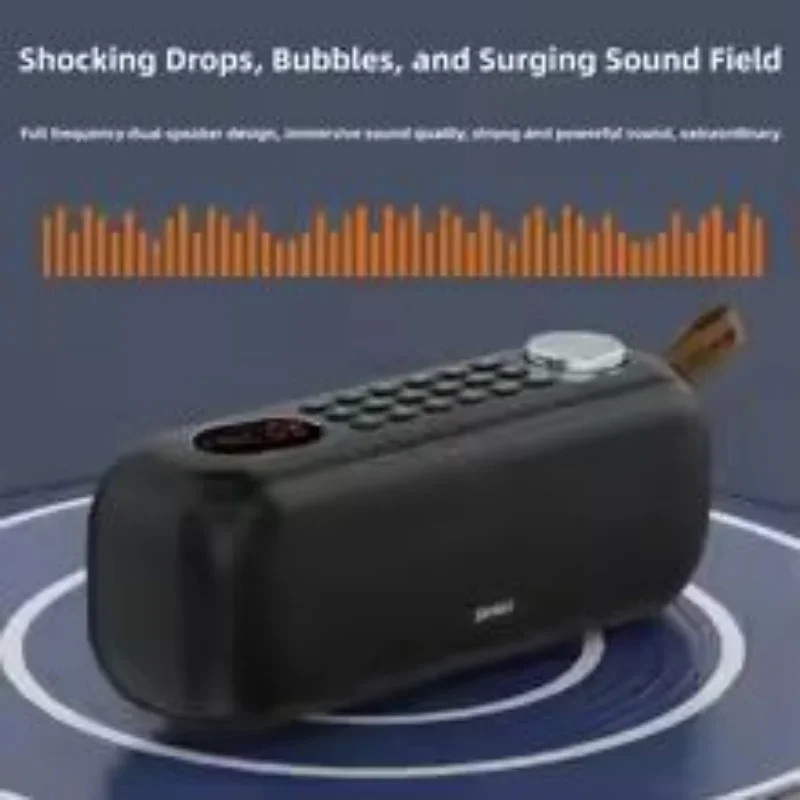 SANSUI F76 Altavoz Bluetooth inalámbrico portátil para exteriores con graves mejorados memoria de punto de interrupción multifuncional Radio FM TF USB AUX - imagen 5