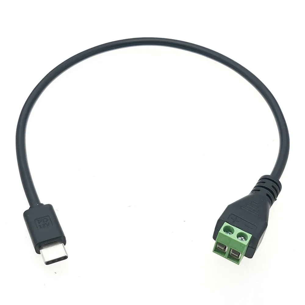 Terminal sin soldadura de 2 pines a tipo C PD 9V 12V 20V conector de clavija de carga rápida Terminal 2P cable de alimentación de conexión rápida, 1 ud. - imagen 4