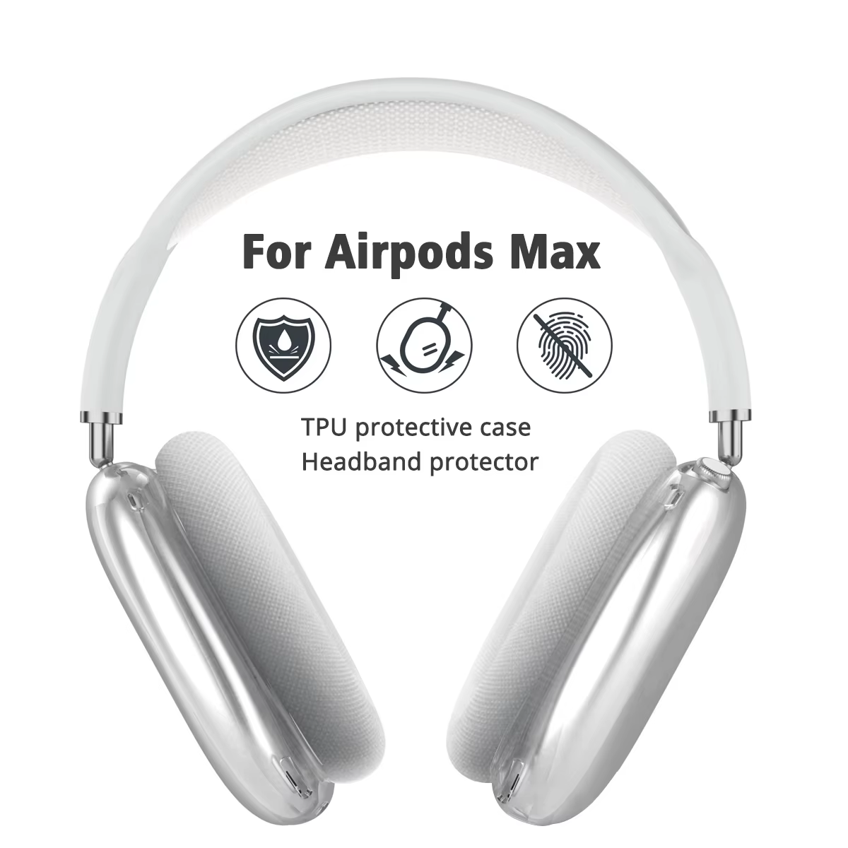 Funda protectora transparente para AirPods Max, funda protectora antiarañazos para auriculares - imagen 3