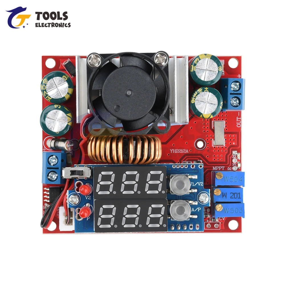 Módulo de cargador de refuerzo MPPT DC 6-50V 15A CC/CV carga Solar con rectificador síncrono fuente de alimentación ajustable - imagen 5