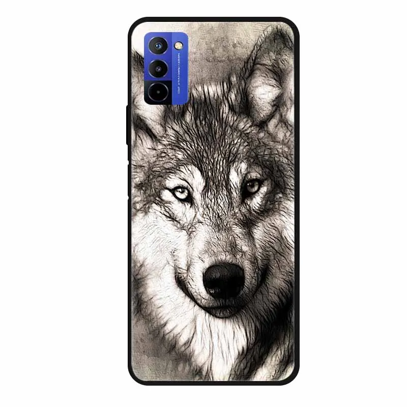 Funda trasera de silicona suave para Ulefone Note 12 12 P, carcasa de animales TPU para Ulefone Note 12, protector a prueba de golpes, nueva Funda de lobo - imagen 4
