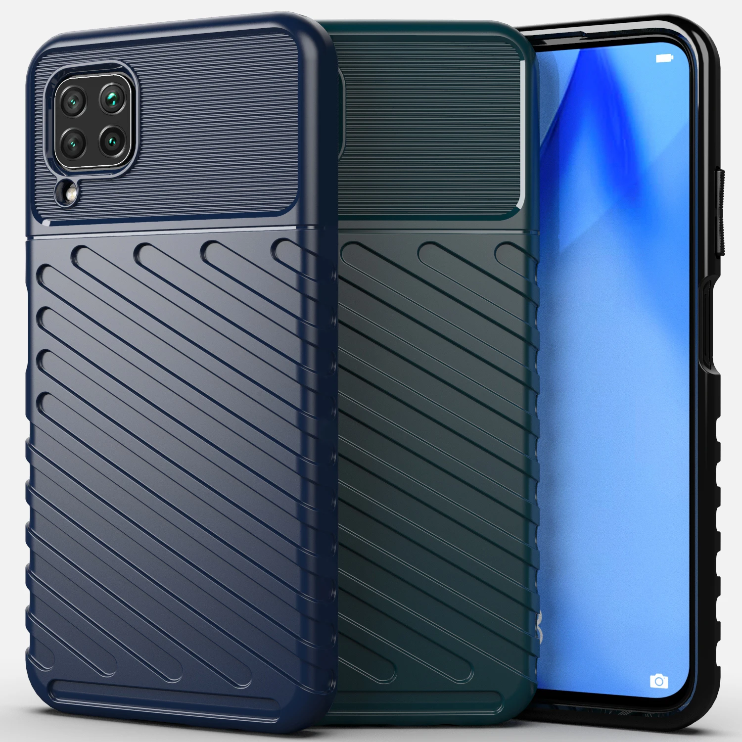 Funda de lujo a prueba de golpes, funda de silicona para teléfono HUAWEI Nova 6/6 SE/7i/P40 Lite