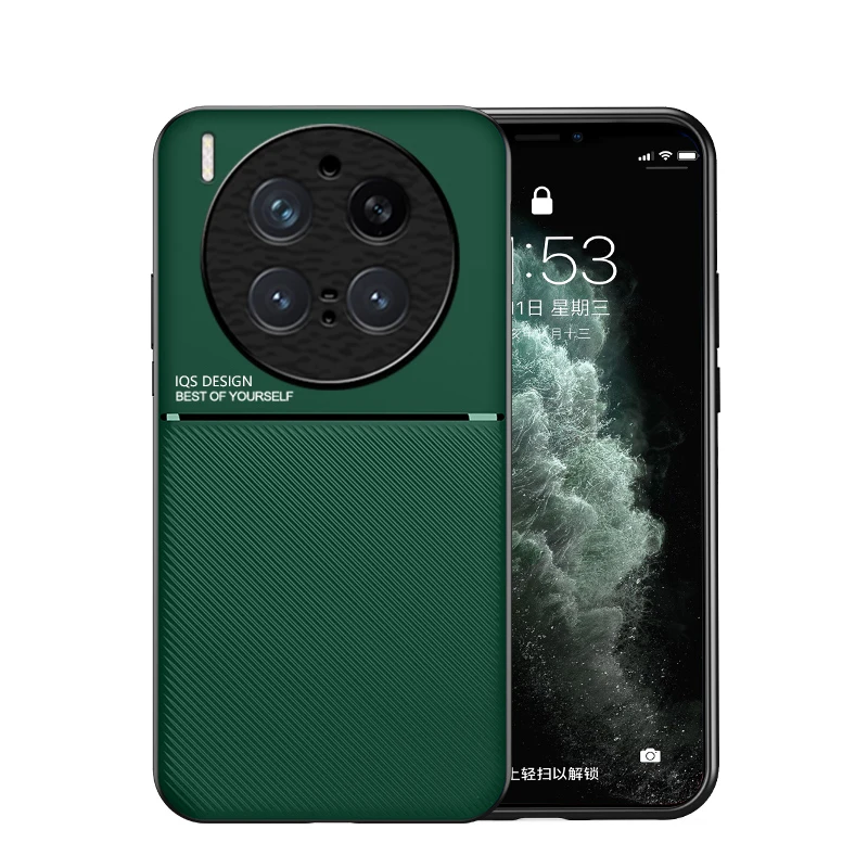 Funda para VIVO X300 Pro 5G textura de cuero magnética delgada estilo de negocios cubierta mate para VIVO X200 Pro Mini X200 Ultra parachoques