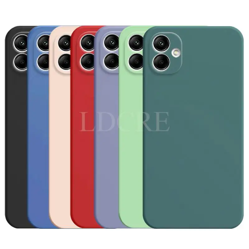 Funda de silicona líquida para Samsung Galaxy A04E, carcasa protectora de TPU, A04E, A04, A04S, A03, A23, A33, A22, A54, A24, A34