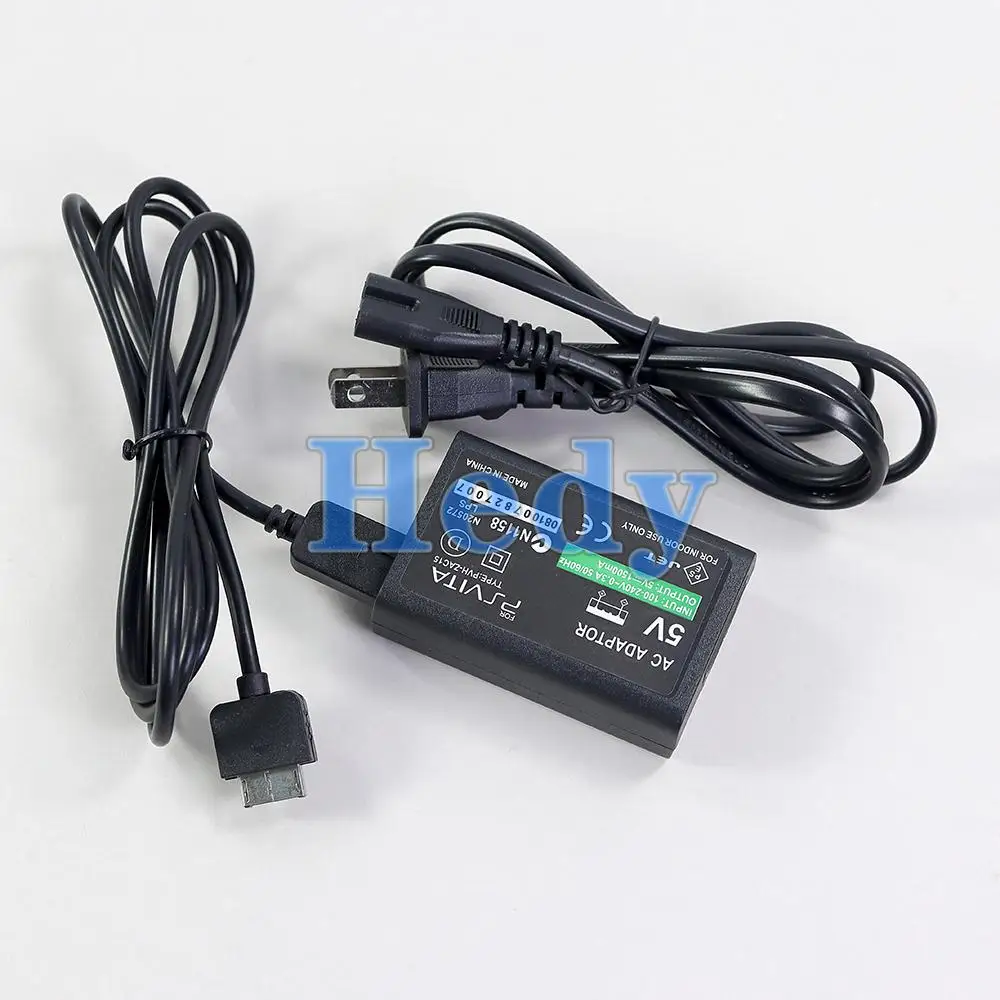 1 unidad para cargador Psvita1000, adaptador de CA de 5V, cargador de pared para el hogar, cable de alimentación para Sony PS Vita PSV 2000, enchufe UE EE. UU. - imagen 3