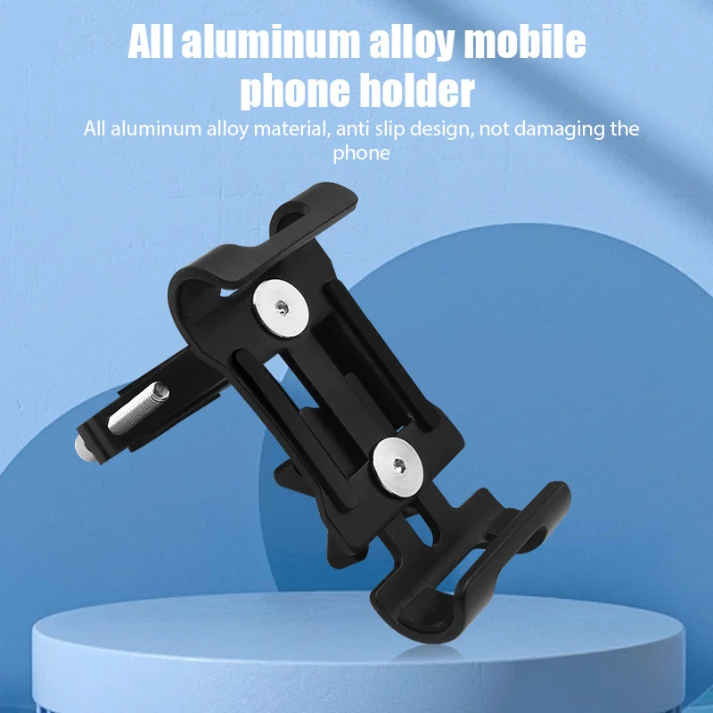 Soporte de teléfono de Metal para motocicleta y bicicleta, soporte antideslizante de aleación de aluminio, Clip GPS, soporte Universal para teléfono de bicicleta para todos los teléfonos inteligentes - imagen 2