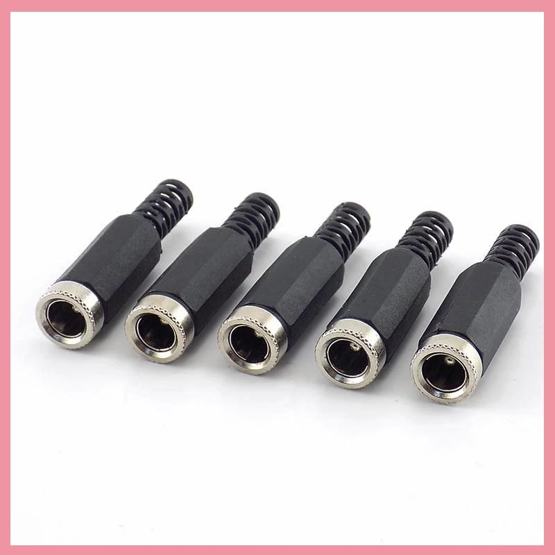 2/5/10 Uds 5,5x2,1mm DC hembra Cable de extensión conector adaptador para sistema de cámara Cctv adaptador de enchufe B6 - imagen 2