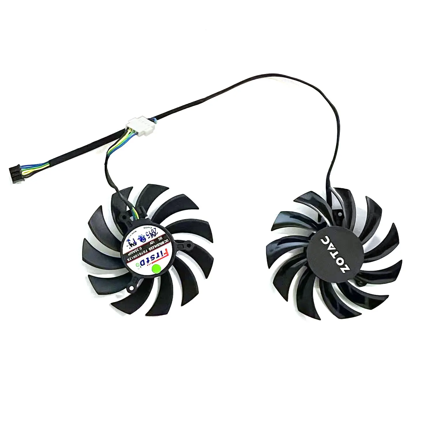 ¡Nuevo 75MM 4PIN FD7010H12S PLD08010S12H para Zotac GeForce GTX660ti 660 650ti 560 AMP! versión tarjeta gráfica - imagen 4