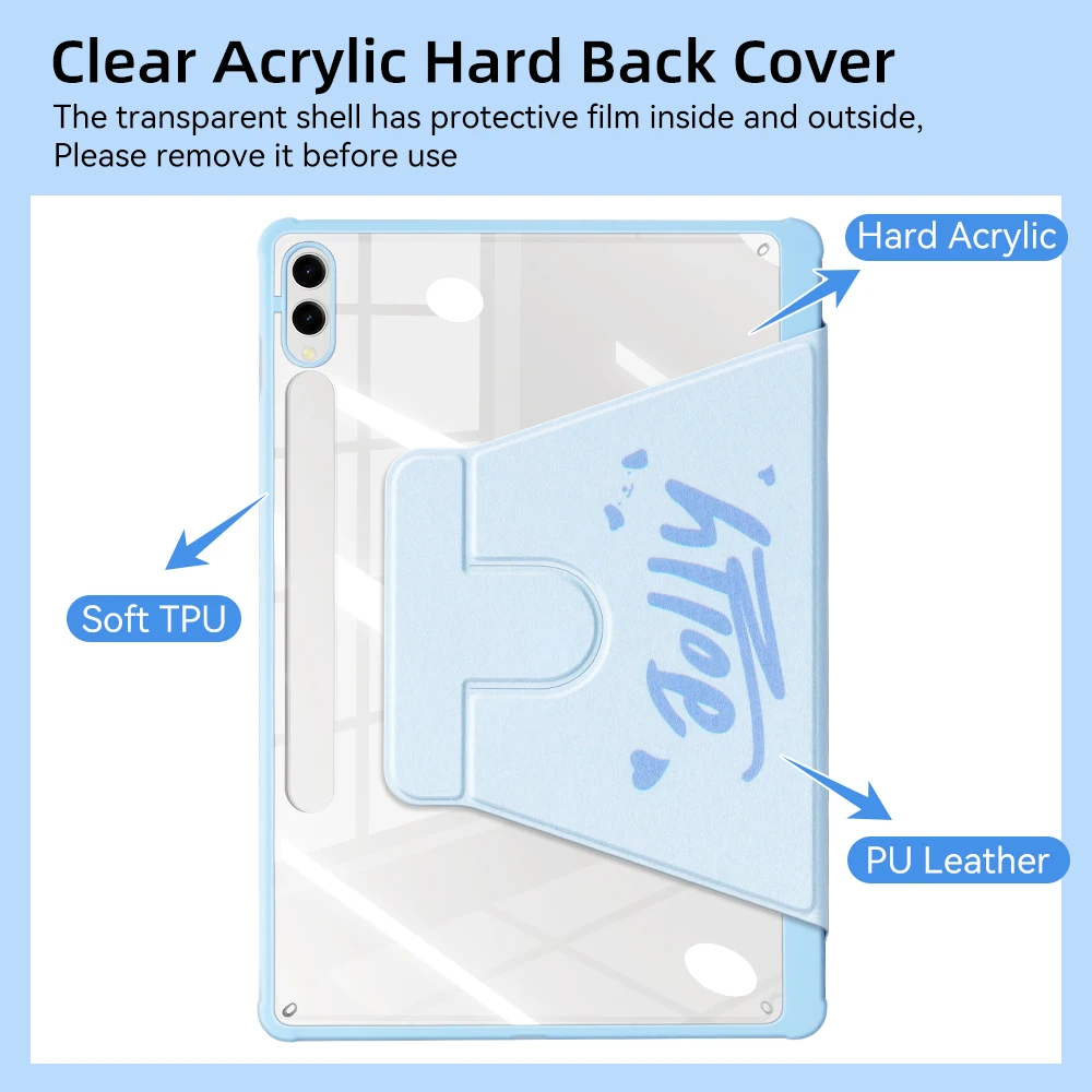 Para Samsung galaxy tab S10FE 2025 A9 plus funda s6 lite 10,4 S7/S8/S9 11 "S9FE 10,9 pulgadas para A8 10,5 pulgadas S7 +/S8 +/S9 +/S10 + 12,4 pulgadas - imagen 4