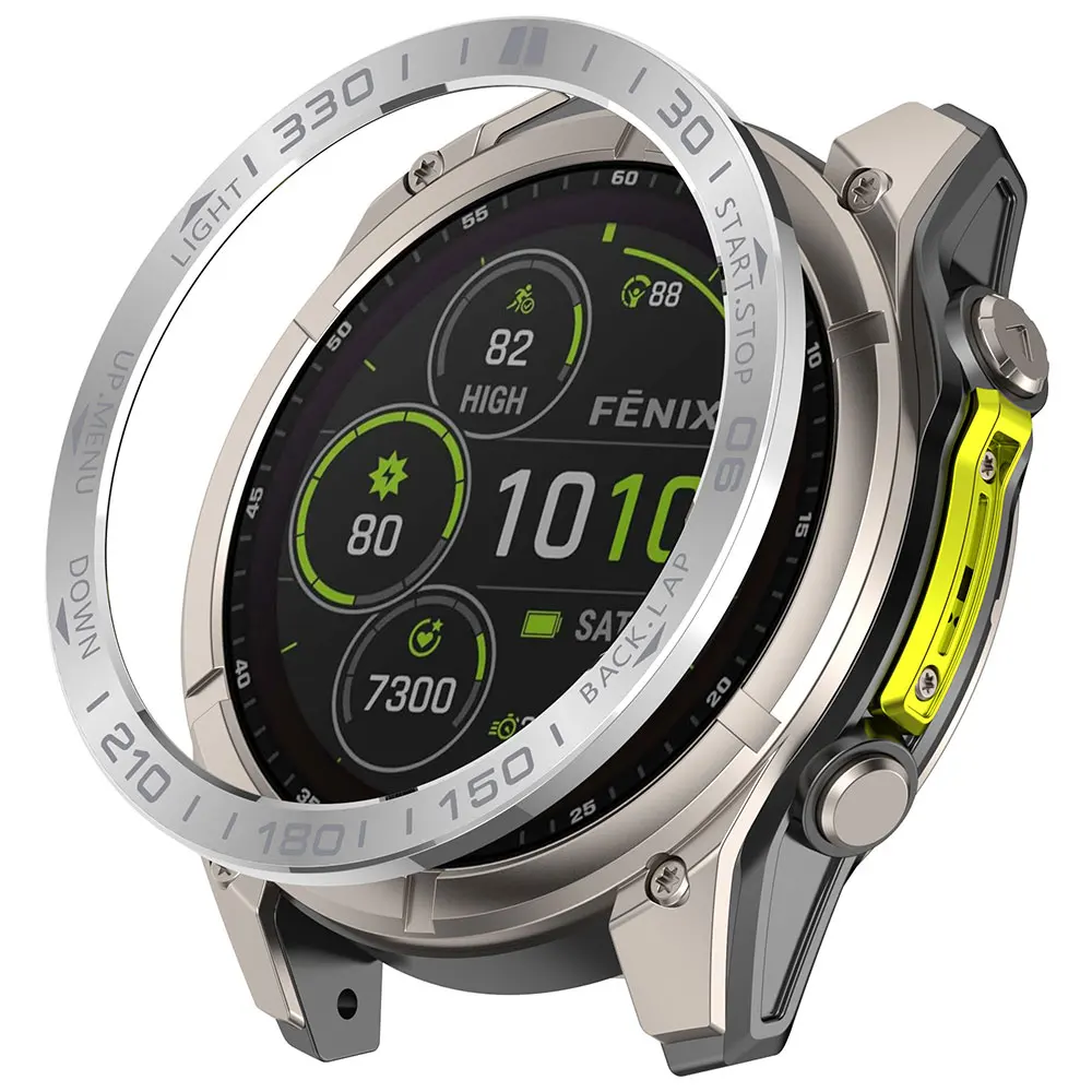 Bisel de acero inoxidable para reloj inteligente Garmin Quatix 8, 47mm y 51mm, Protector de cubierta de Metal, anillo de parachoques, accesorios protectores para reloj - imagen 5