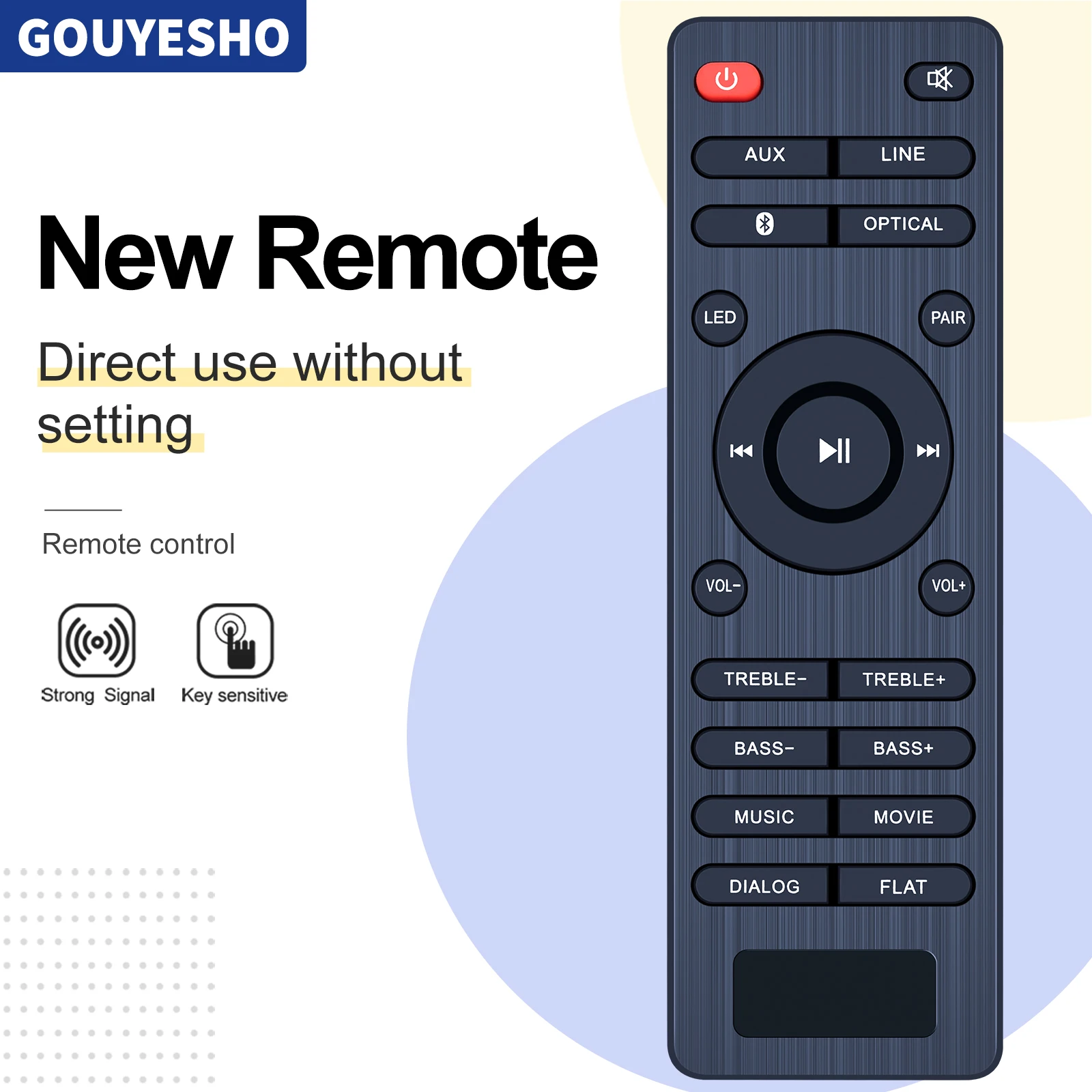 Nuevo Control remoto para Blaupunkt LS 1825 LS1825 TV Soundbar sistema de altavoces de Audio - imagen 2