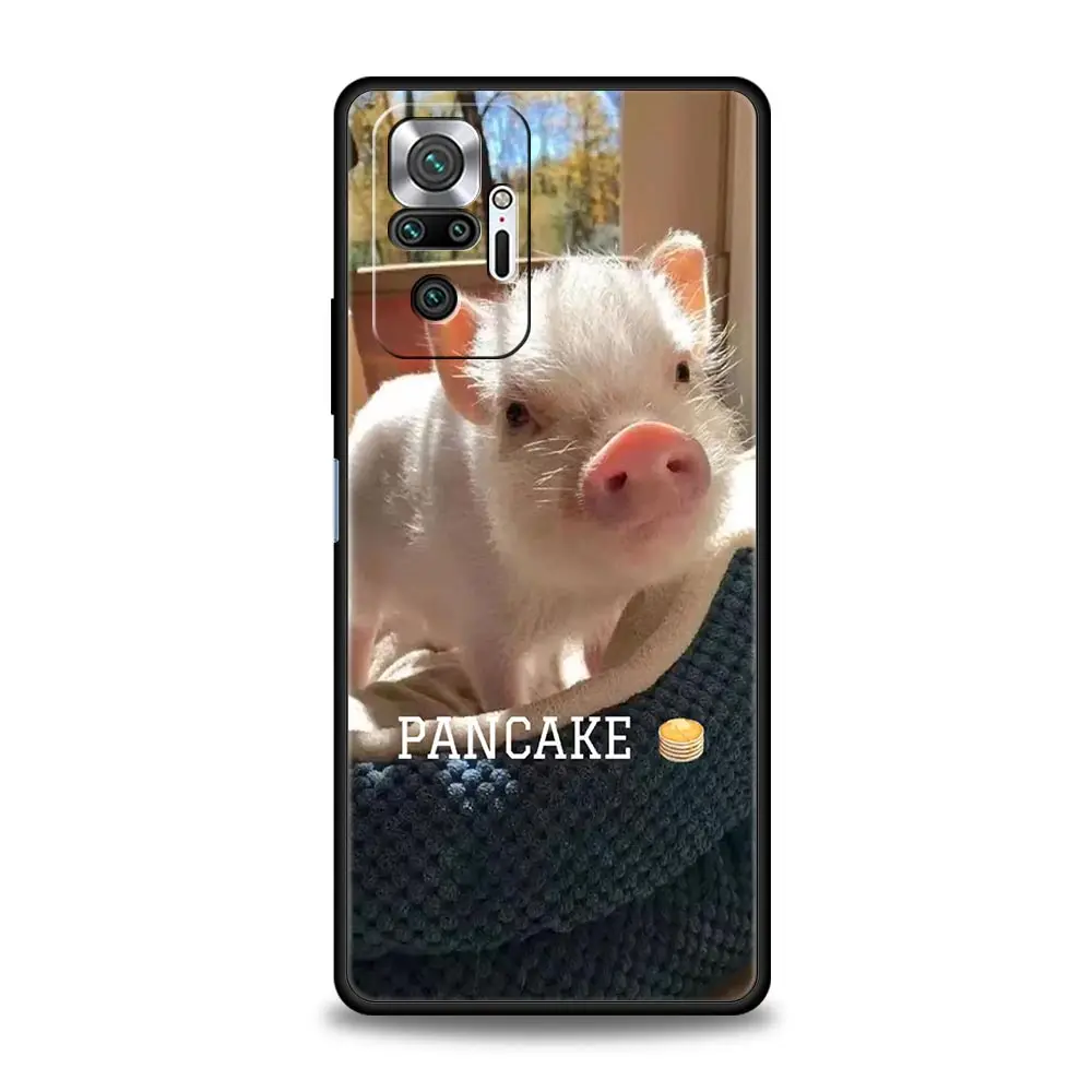 Funda de teléfono para Xiaomi Redmi Note 14 13 12 5G 11 10 Pro Plus 4G 9S 9 14C 13C 12C 10C 9C 9A funda suave de TPU lindo pequeño cerdo rosa - imagen 4
