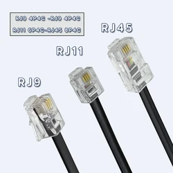 COMNEN Cable telefónico RJ9/RJ11/RJ45 con macho en ambos extremos