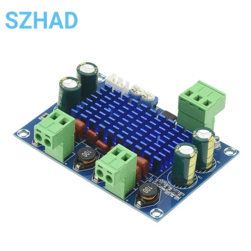 Placa amplificadora de potencia Digital de alta potencia, chasis TPA3116D2, 2x120W, XH-M572, entrada enchufable dedicada, 5V, 24V, 28V, salida de 120W - imagen 4