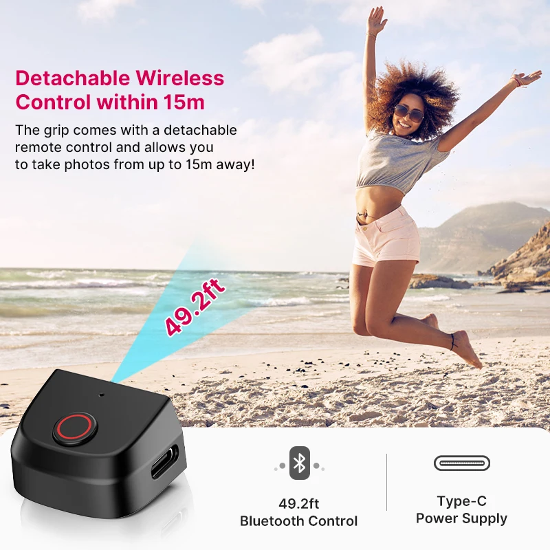 Ulanzi MA35 MagSafe Bluetooth obturador Smartphone cámara mango Selfie estabilizador disparo Horizontal Vertical para teléfono - imagen 5