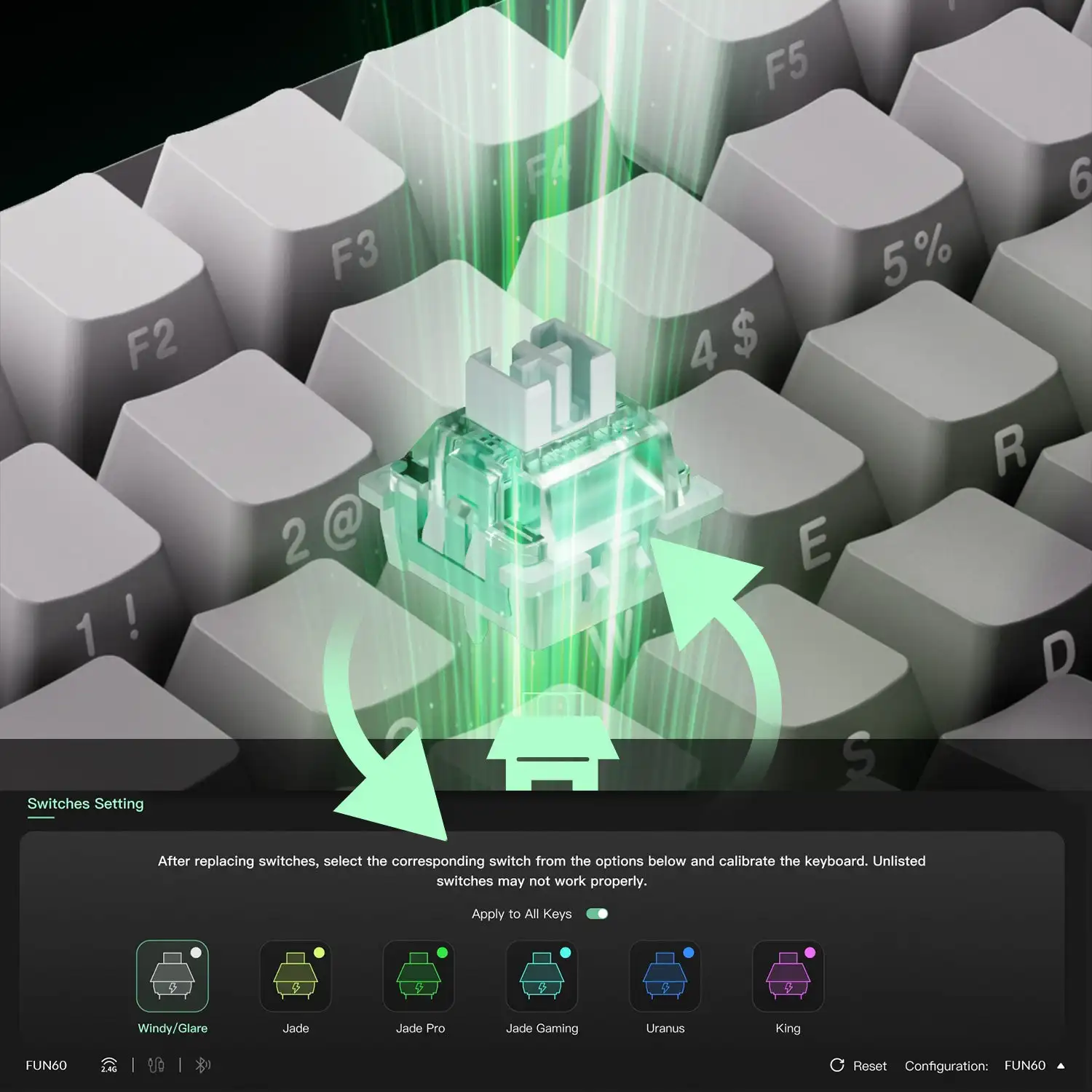 Akko MONSGEEK M1 V5 TMR teclado para juegos de disparo rápido con interruptores magnéticos/mecánicos 8K RGB junta de teclado de aluminio de intercambio en caliente - imagen 2