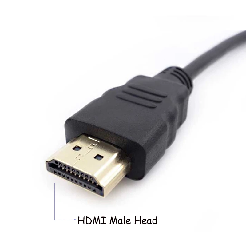 Cable de extensión HDMI macho y hembra, adaptador de vídeo de alta definición, Conector de puerta larga, versión 1,4, 0,5 m/1m/2m/3m, 1 piezas - imagen 3