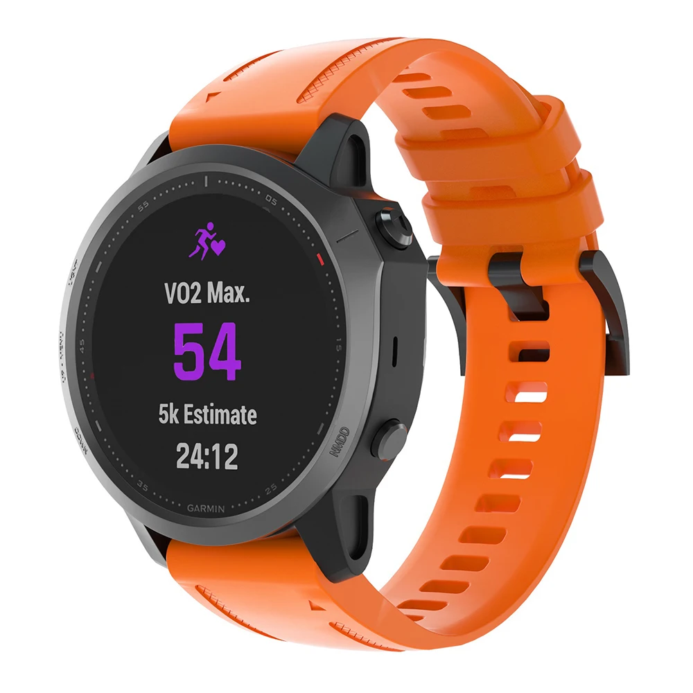 Correa de silicona de 20mm para Garmin Fenix 7S 6S Pro 5S Plu correa de reloj de ajuste rápido para Garmin Fenix 8 43mm/Instinct 2S correa de reloj inteligente - imagen 5