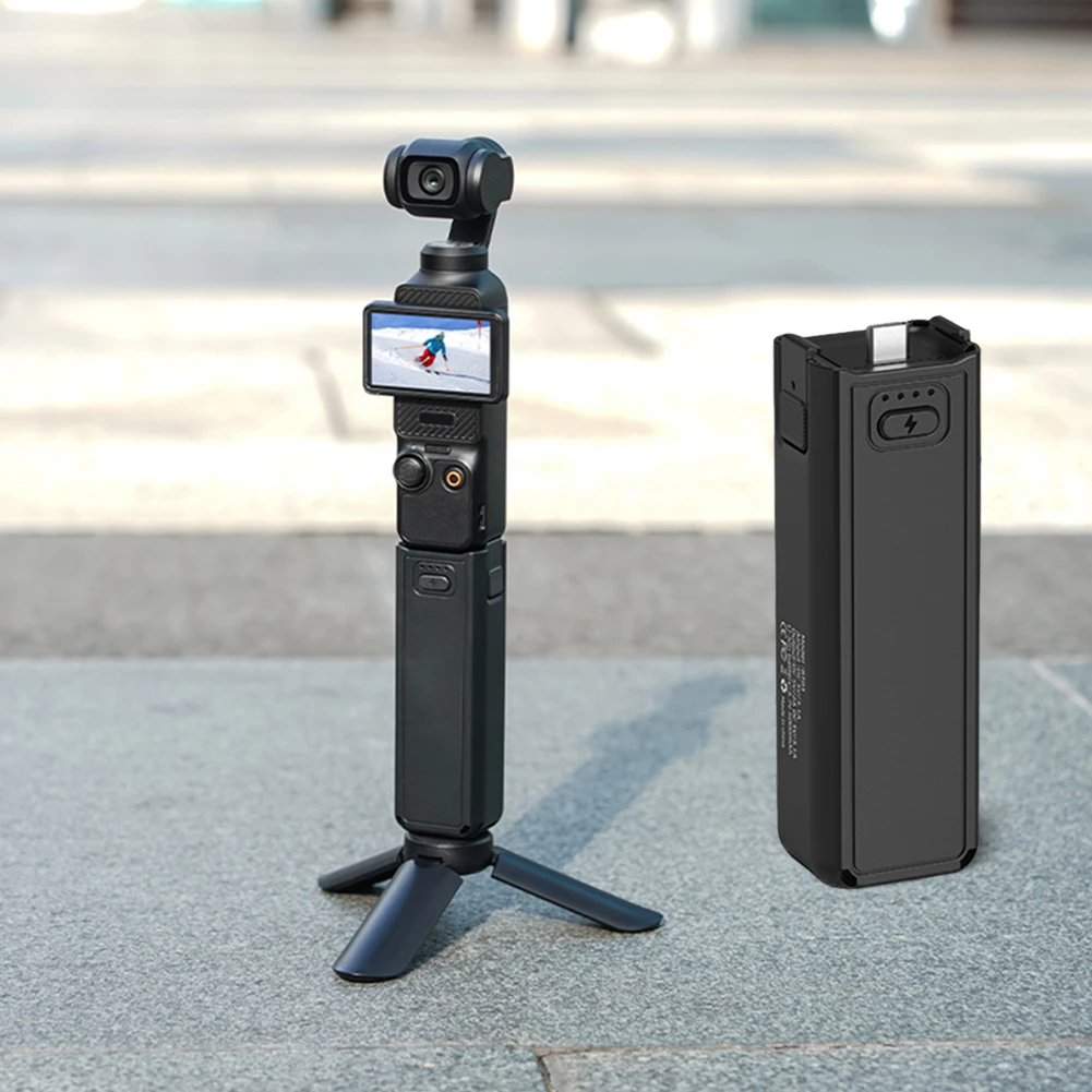Controlador de duración de batería PO3050 para DJI Pocket 3, varilla de extensión de cargador de carga rápida portátil de 10W y 5000mAh para cámara DJI Pocket 3 - imagen 2