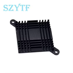 Radiador de aluminio de calor, 1 pieza, 37x37x6MM, diagonal con clavos de plástico