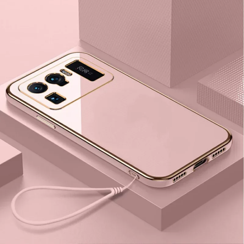Para Xiaomi Mi 11Ultra funda XiaoMi 11 Ultra funda de teléfono M2102K1G M2102K1C funda de lujo chapada a prueba de golpes contraportada - imagen 2