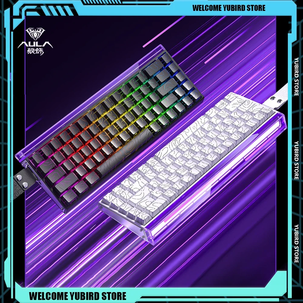 AULA nuevo HERO 68HE interruptor magnético teclado para juegos juego de deportes electrónicos personalizar RGB Teclado mecánico con cable accesorios ergonómicos