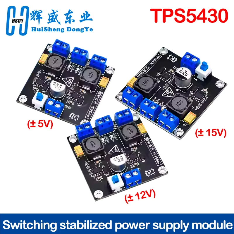 Módulo de fuente de alimentación dual positiva negativa TPS5430 con conmutación ±5V ±12V ±15V Placa de fuente de alimentación de salida